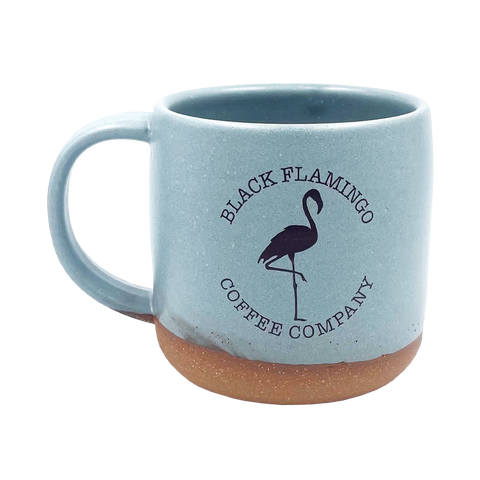 Hand Made Black Flamingo Mug